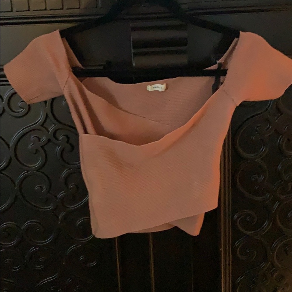 Off the shoulder crop top